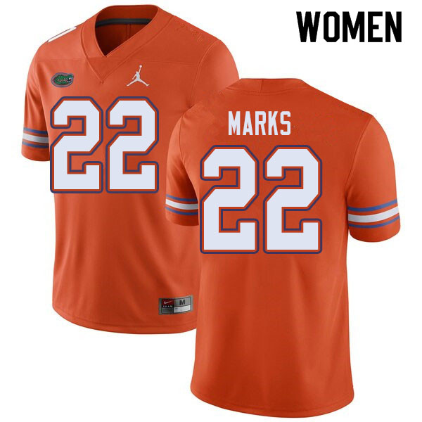 Jordan Brand Women #22 Dionte Marks Florida Gators College Football Jerseys Sale-Orange